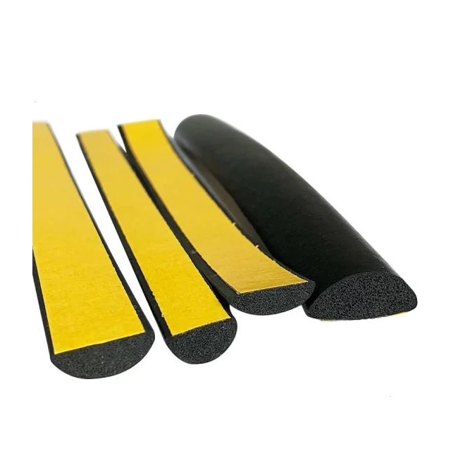 EPDM Foam Rubber Seal Strip with Self Adhesive Tape