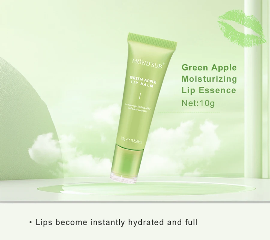 Custom Natural Organic Vegan Moisturizing Pink Strawberry Lip Balm Private Label  Hydrating Lips Care Fruit Lip Moisturizer