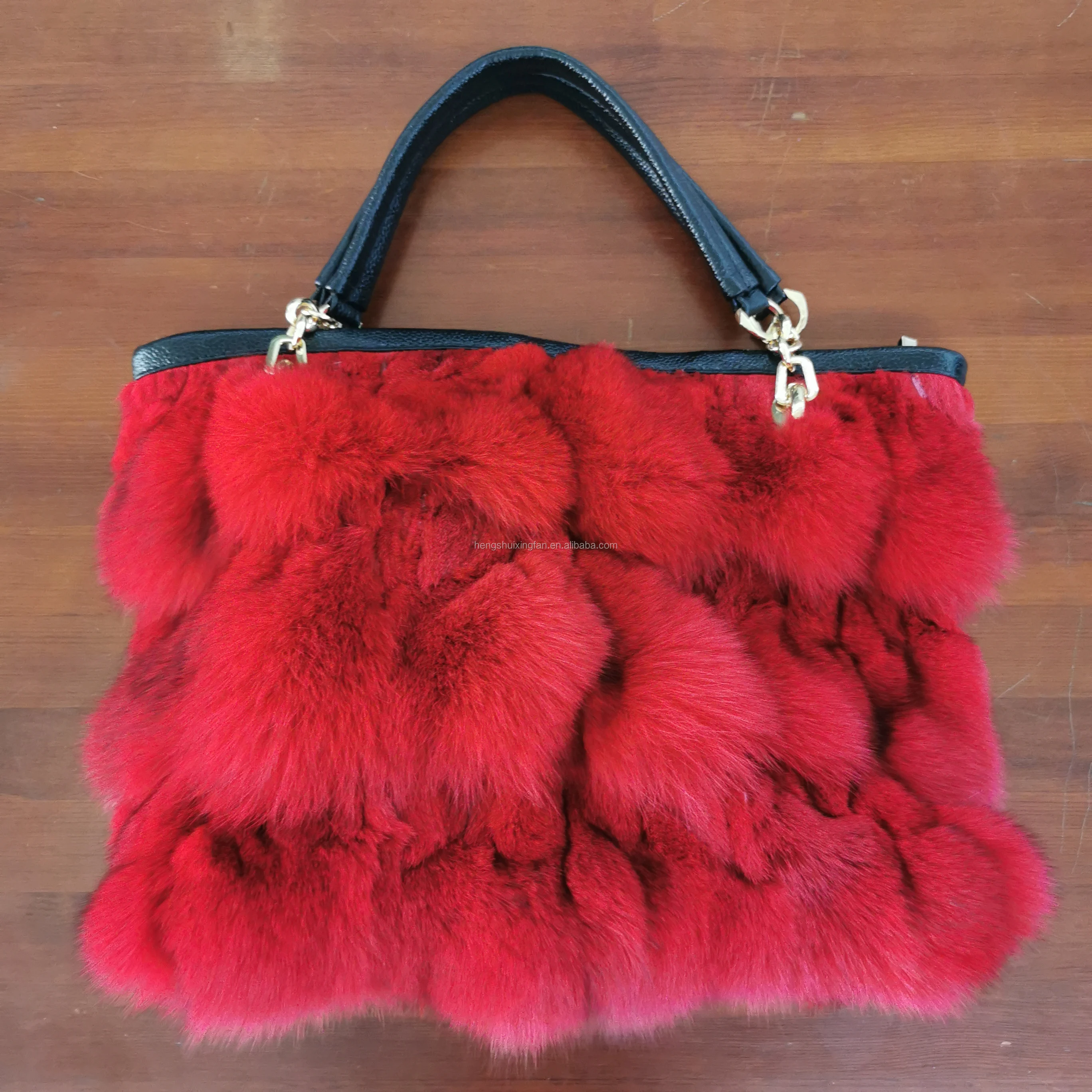 2019 New Luxury wholesale Ladies Fur Fox Fur Bags