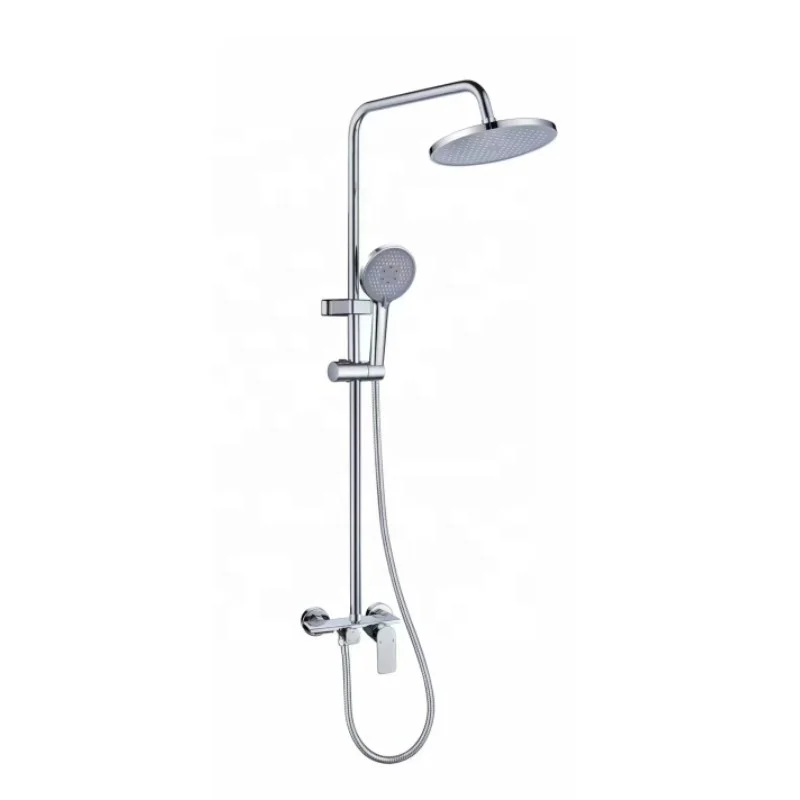 Cheap shower mixer faucet wall mounted rainfall shower tap system bathroom shower set
