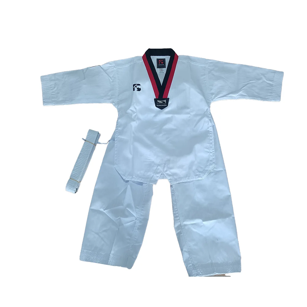 Woosung super march promotion customize TKD TAEKWONDO UNIFORM DOBOK for sale