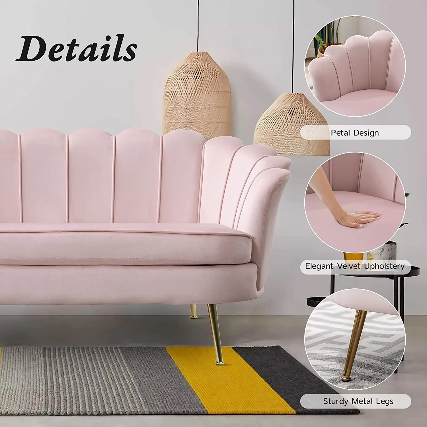 Lounge Fancy Sectional Living Room Sets Sofa Two Seater Fabric Modern Low Price Long Sofa Home Furniture
