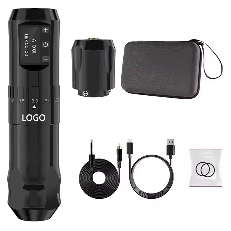 Manufacturer Professional Powerful Coreless Motor Wireless Tattoo Machine With 1800mAh Battery for Body Art