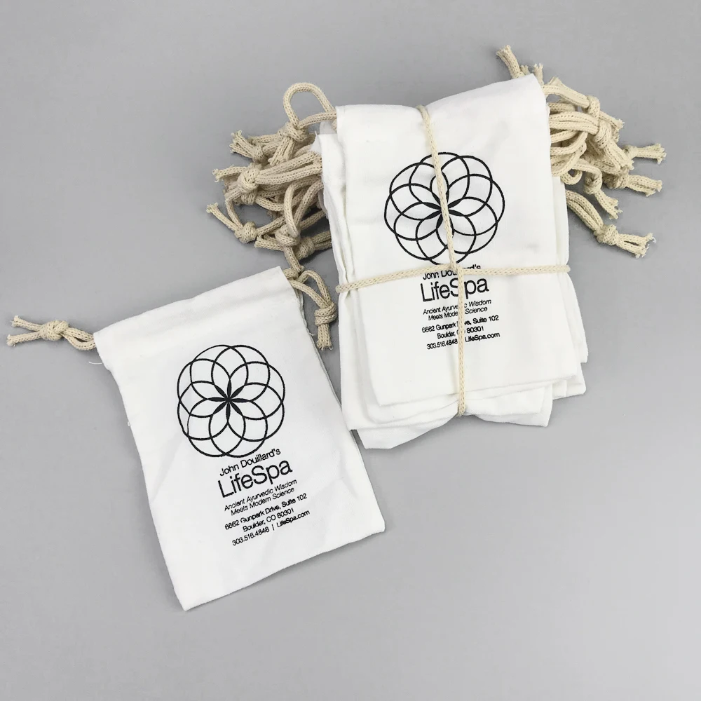 Хлопковый пылесборник на шнурке с принтом, мешок 8 дюймов x 12 дюймов/20,5x30,5 см с логотипом, для сумок