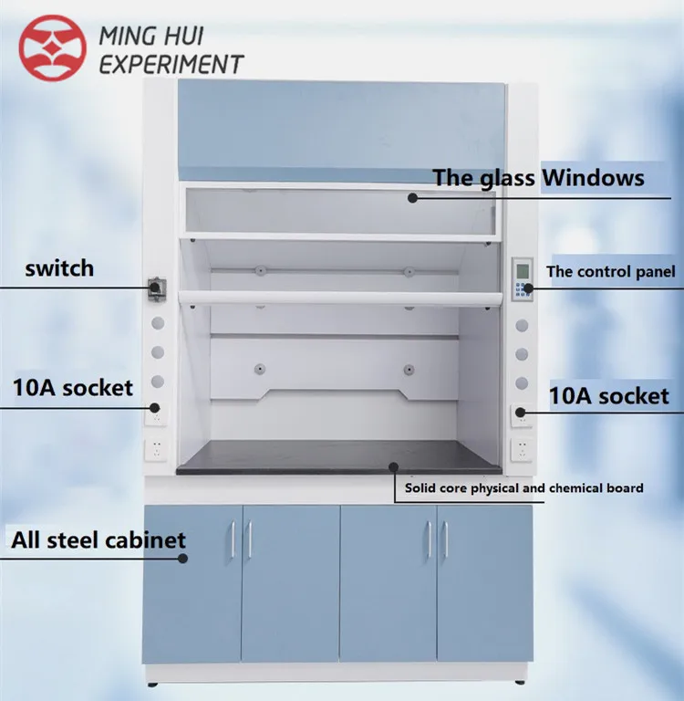 
All steel ventilated table of steel table exhaust cabinet,Full steel fume hood 