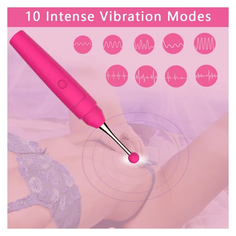 10 kinds of strong vibration mode Rechargeable IPX7 waterproof sex female vibrator nipple and vagina massager sex toy for women