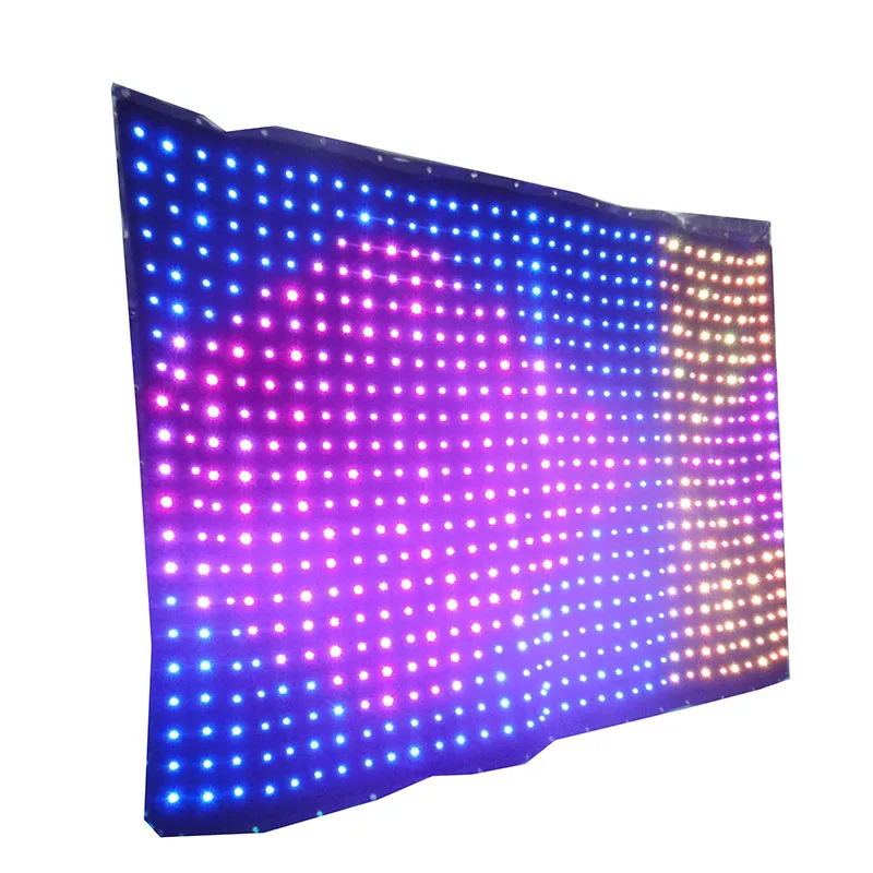 wedding stage decoration p3 p5 p9 p18 indoor led ceiling drapes light decoration wedding led fabric curtain