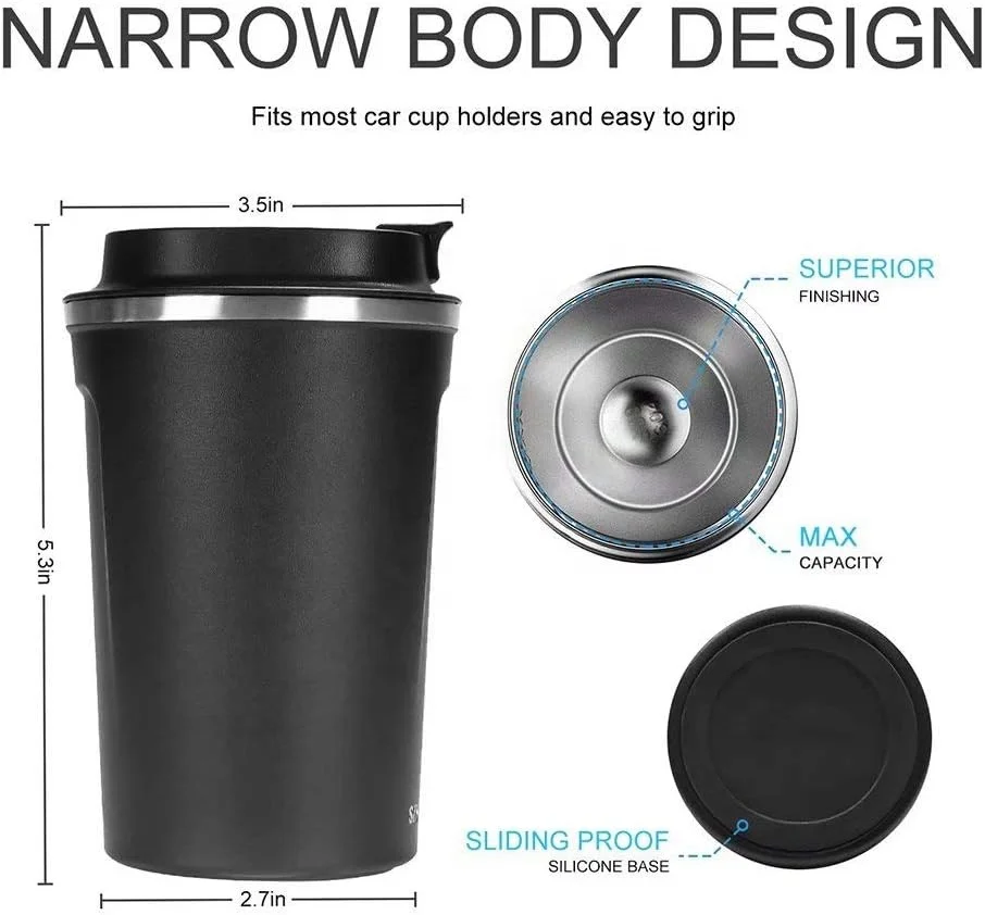 Custom Temperature Control Display Stainless steel Double Wall Coffee Cups Smart Travel Coffee Mugs With Timer