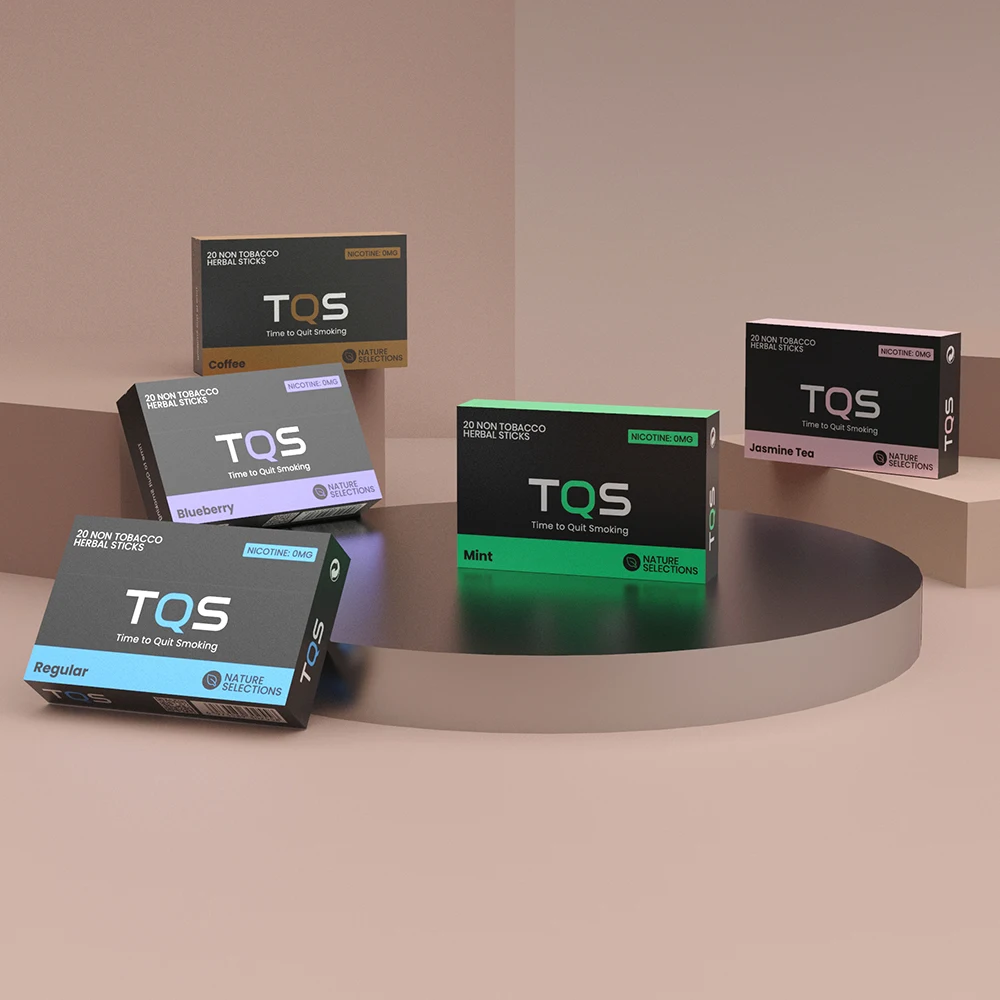 TQS Hot Sale Natural Plant Extracts Heated Without Burning Non-Tobacco HeAT TQS Sticks For Heated Not Burn Vape Kits