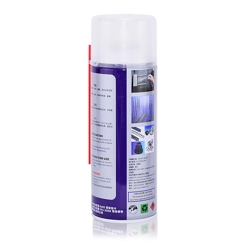 Molybdenum disulfide lubricant spray