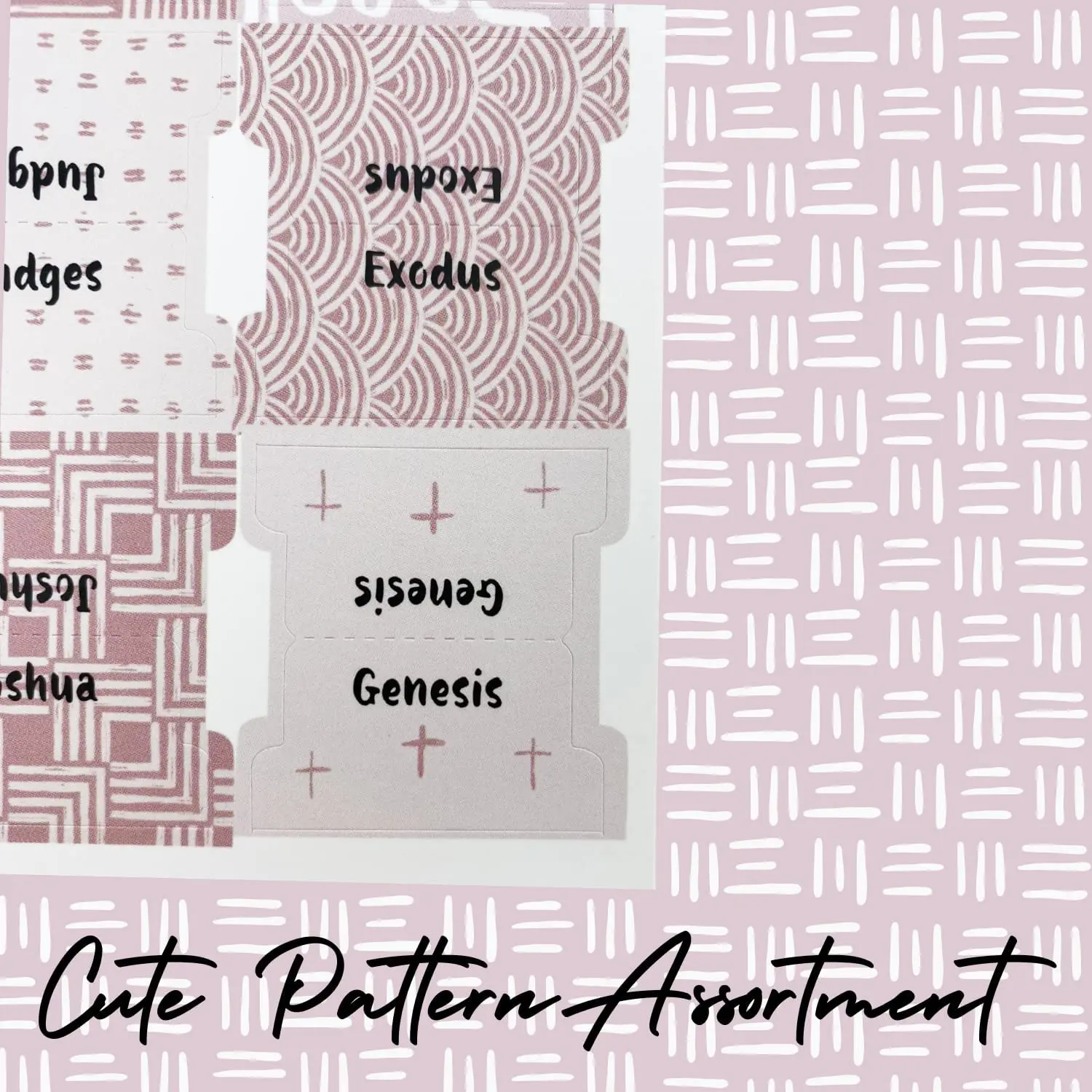 Self Adhesive Teal Bible Labeling Tabs Sticker With Large Print For Women Bible Index Tabs In Total For Old And New Testament