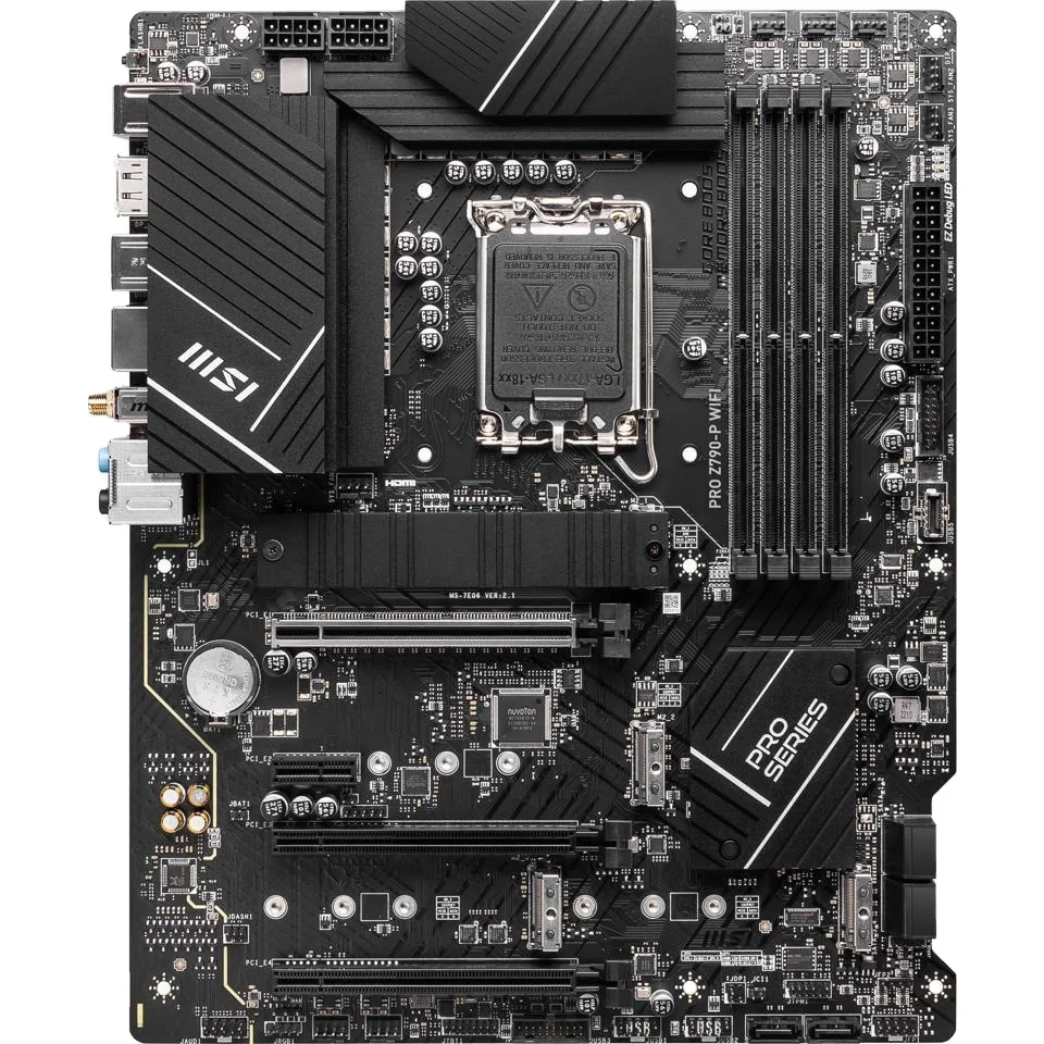 MSI PRO Z790-P WIFI LGA 1700 Intel Z790 SATA 6Gb/s DDR5 ATX Motherboard