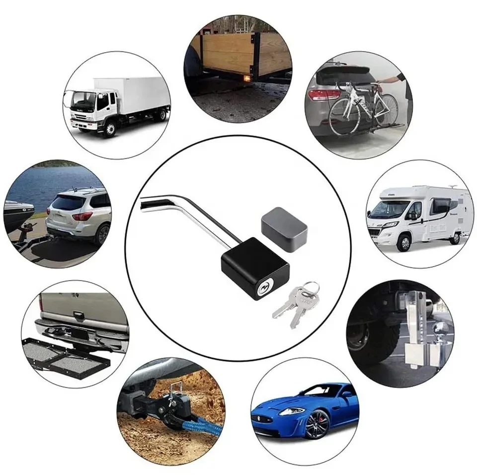 Customized stainless steel trailer hitch pin lock Swivel Head Trailer Hitch Receiver Safe Lock