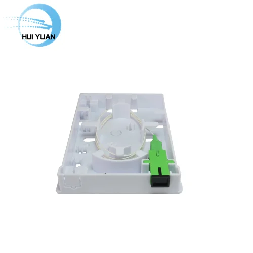 1 Core Mini  FTTH Terminal Box with Night Light 8686 Series Extender Wall-outlet Box