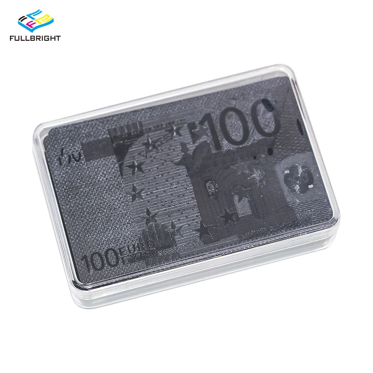 Customized black personalised jumbo playing cards set