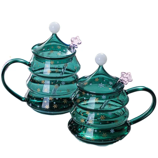 Christmas mug stirring rod biodegradable coffee cups thermo cup milk tea cup