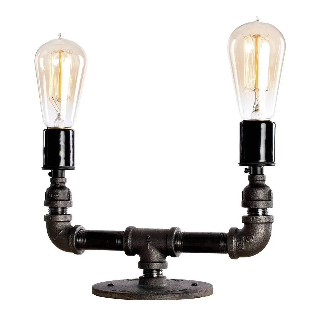 Pipe Lamp with 1/2' 3/4' pipe fittings floor flange tee elbow