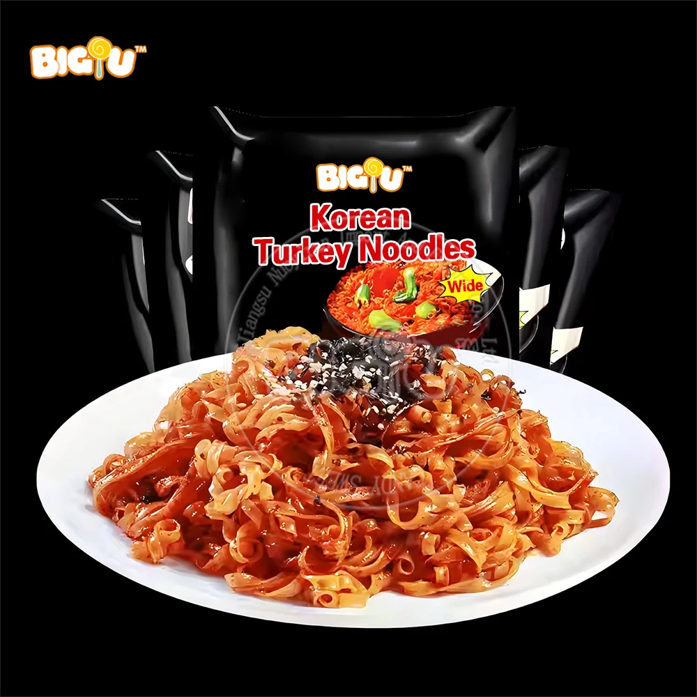 OEM Chinese Wholesale Korean Spicy Noodles Hot Chicken Spicy Flavour Halal Instant Ramen Noodles