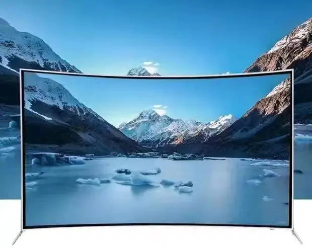Factory Outlet Slim Flat 4K Curved 39 43 50 55 60 65 70 75 85 inch Smart Tv lcd tv