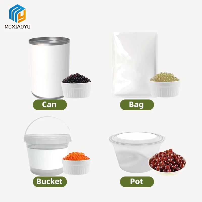 Moxiaoyu Organic Customized Fruit Flavors Konjac Jelly Popping Boba Instant Bubble Tea Ingredients Konjac Boba Pearls