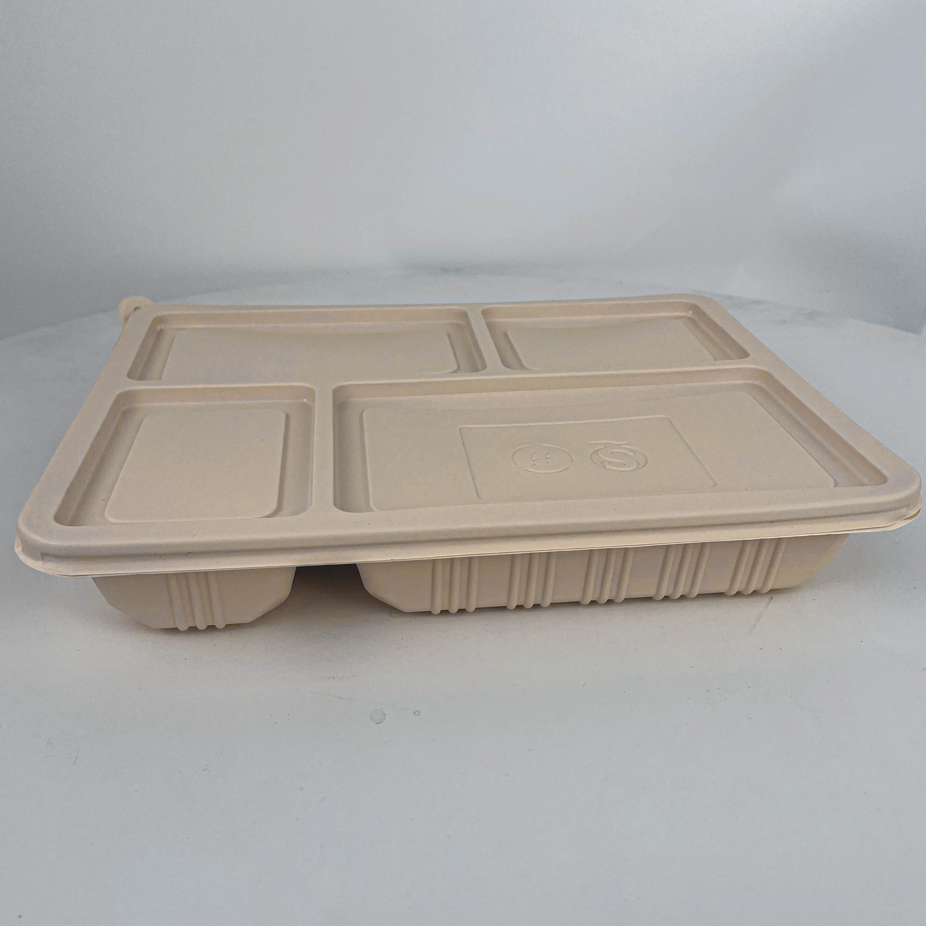 Fine Package Biodegradable 3 Compartments Food Grade Bagasses Food Packing Boxes Disposable Lunch Container box