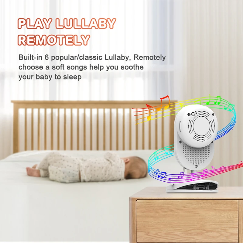  Convenient mini wifi camera clip babyfoon 1080p ip night vision baby monitor with lullaby music