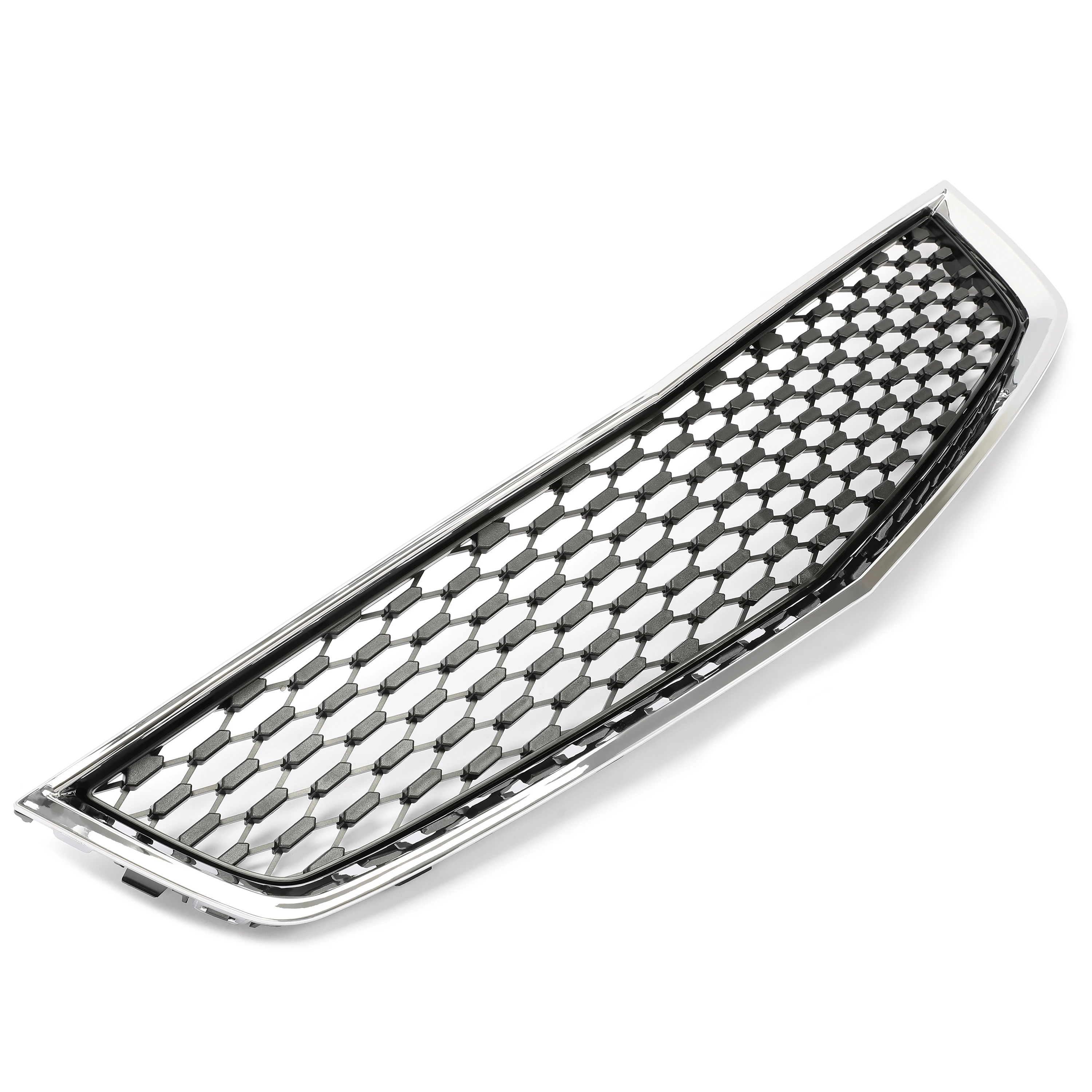 Grille For Chevrolet Equinox 2010-2015 Lower Chrome Shell w/ Black Insert