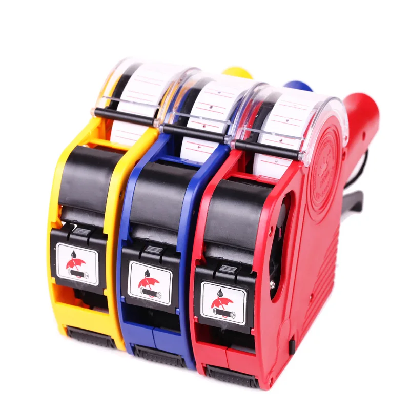 Portable EOS5500 Pistola Etiquetadoras one Lines 8 Digits dua row price label machine gun for supermarket and warehouse