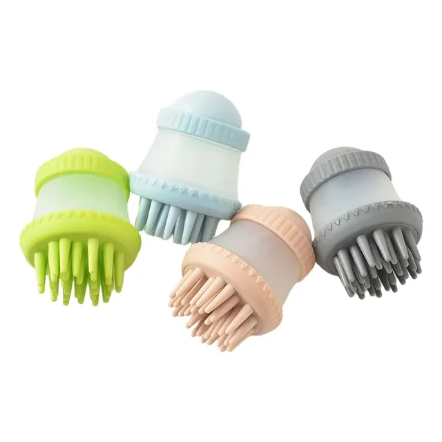 Manufacturer wholesale 2024 pet hair remover brush bath silicone easy hair remove clean grooming brush for dog