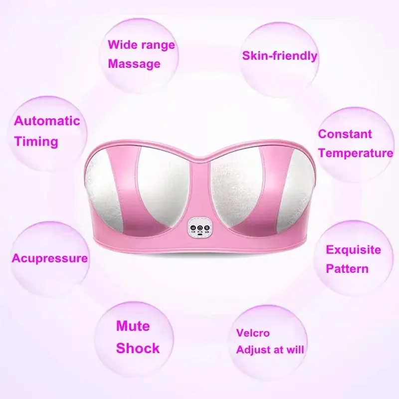 Топления длинноволновой вибрации бюстгальтер на груди рост расширения половый массажер Электрический для