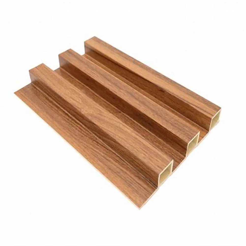 Fluted wall panel Ready to ship Low price waterproof wooden Interior decoration materials 3D wpc wall panel decking wpc fence