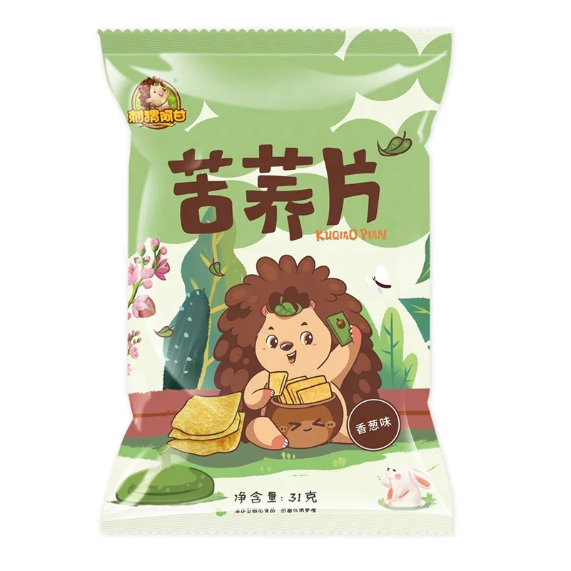 2021 Chinese snacks Barley Biscuits Tartary buckwheat crisps 31g(scallion flavor/spicy flavor) halal snacks