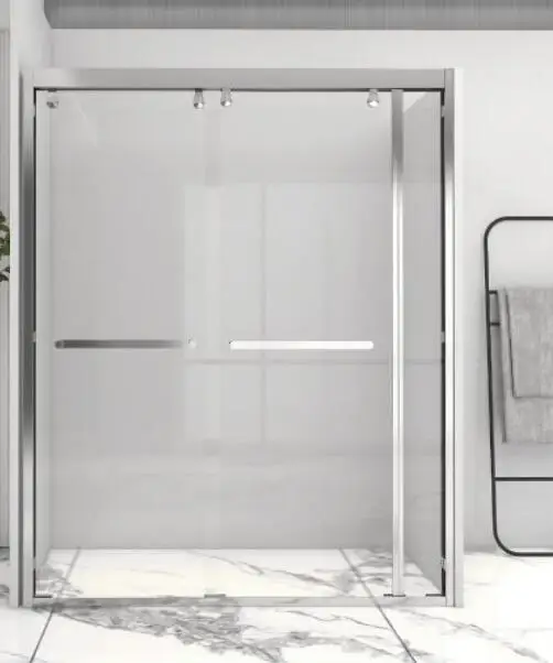 J241 stall shower, 4 edges framed by alu.alloy U channels, 160*H200CM