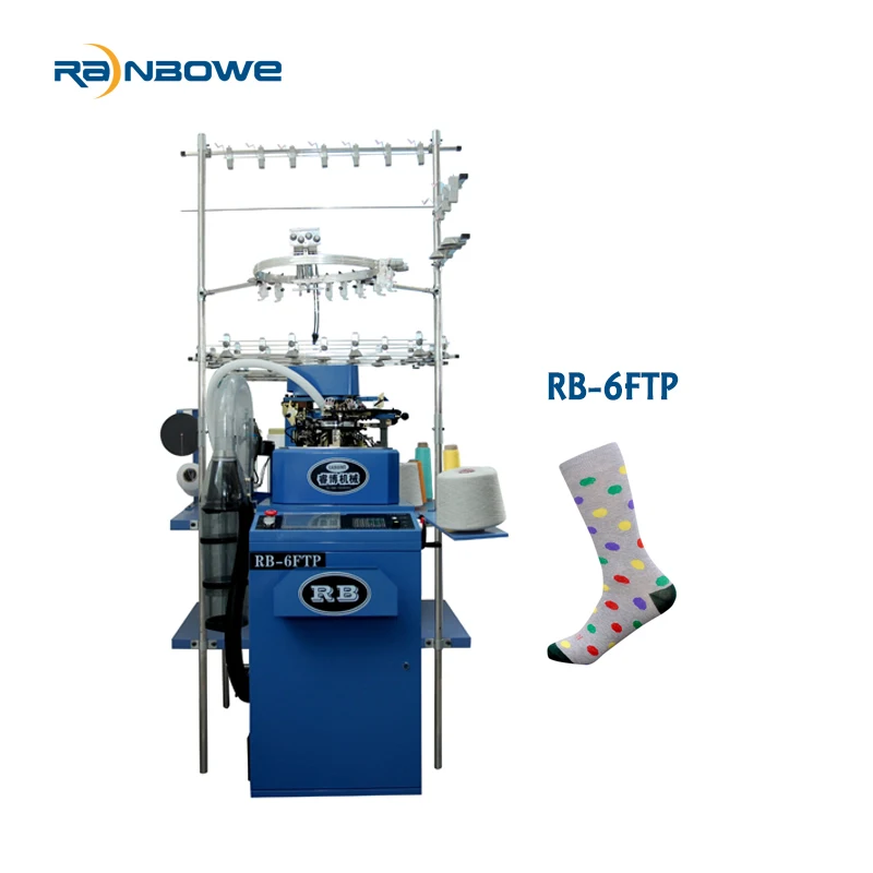 
feijian needles rainbowe rb 6ftp automatic computerized cotton pantyhose sock making knitting machines for sale 