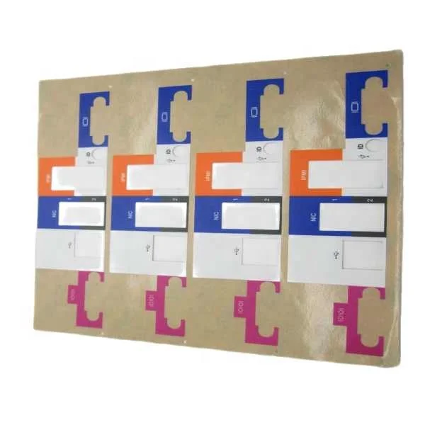 Durable Label Printing Sticker Emboss Label Printing Custom Embossed Sticker Decals for Home Appliance