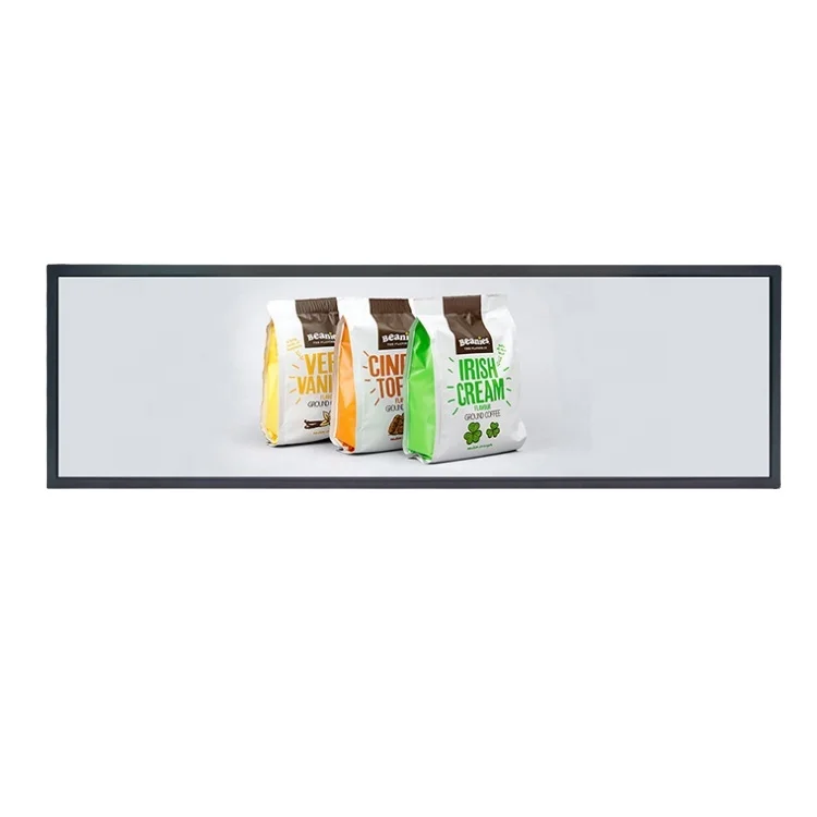 24 Inch Wide Lcd Monitor Screen Strip Bar Screen Advertising Display Stretched Bar Lcd Display
