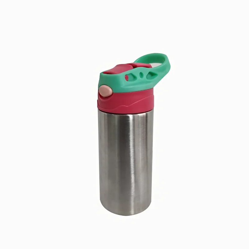 Wholesale custom logo insulate stainless steel water bottle for kid flask bottle double walled vacuum termos with lid.