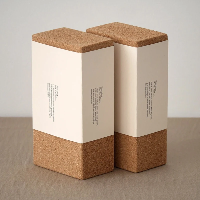 Sports Custom Recycled Eco-friendly Fitness Gym Non Slip Natural Yoga Block Cork Yoga Block