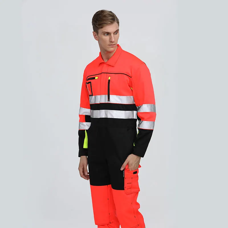 safety work suit coverall with reflector