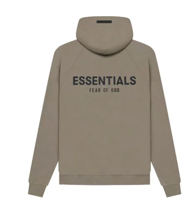 High Street FEAR OF GOD ESSENTIALS New Double-line FOG Sweater Coat Trendy Logo Reflective Letters Loose Fashion Hoodies