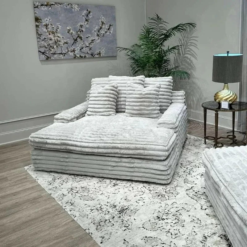 Nordic light luxury leisure sofa coarse velvet sofa can be dismantled and washed simple living room balcony sofa set