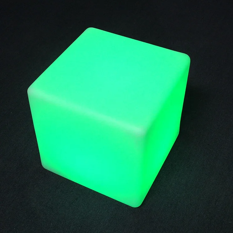 16 Colors Light Rechargeable Waterproof Durable Led Cube Seat