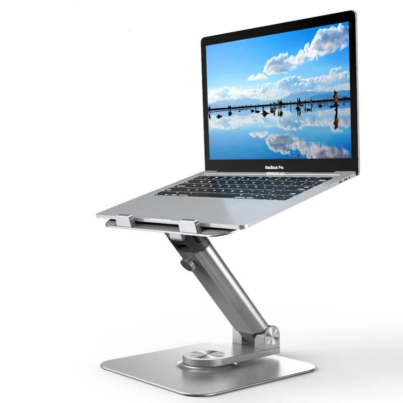 NEW Height adjustable foldable laptop stand 360 rotating aluminum alloy laptop riser holder for home office