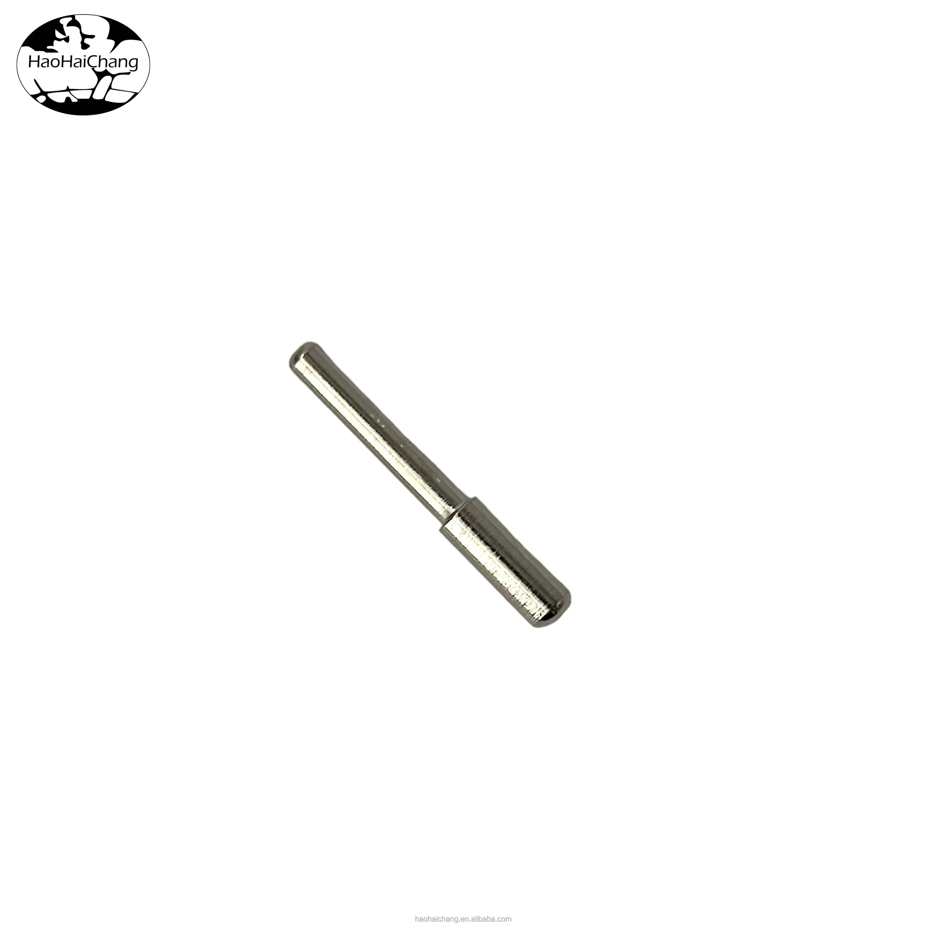 Non-standard customized nickel-plated steel solid cylindrical step shaft pin flat round head locating dowel pin Terminal pins