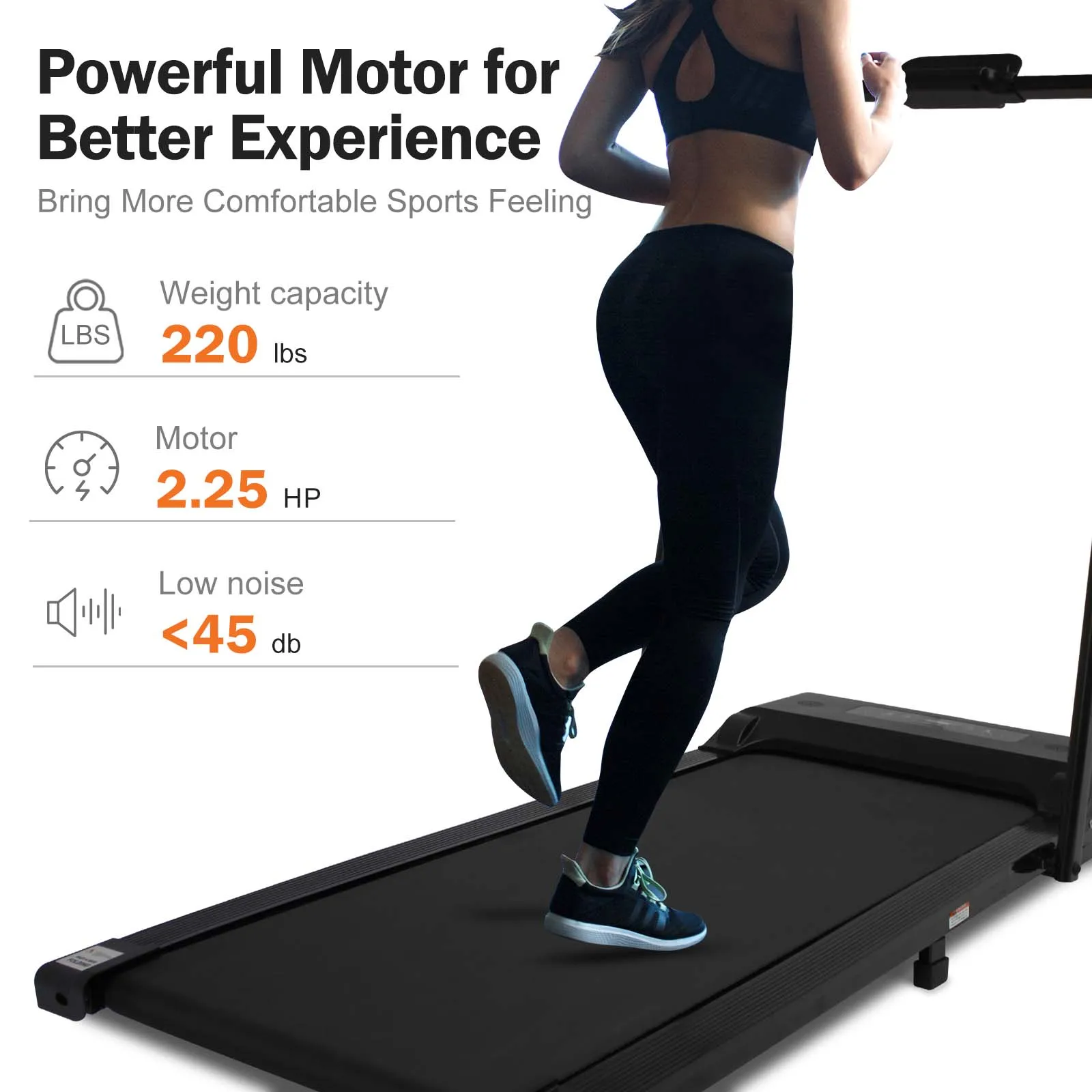 IUNNDS Perfect Treadmills for Home Use, Walking or Running Treadmill with Incline,300 lbs User Capacity Machine Treadmill