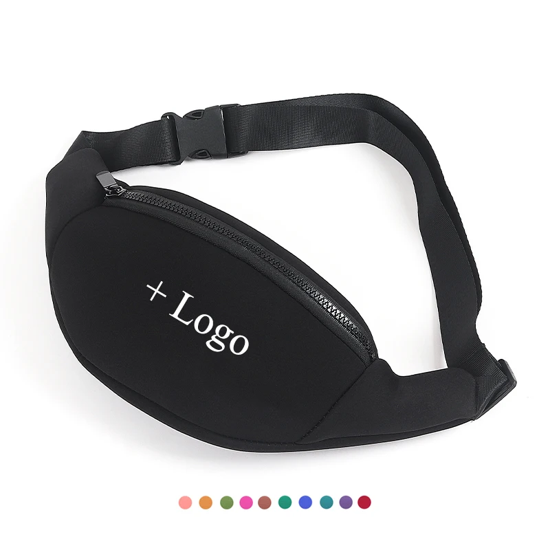 Factory custom men fanny pack waterproof neoprene chest bag running sport phone bag multifunctional tool belt waist bag