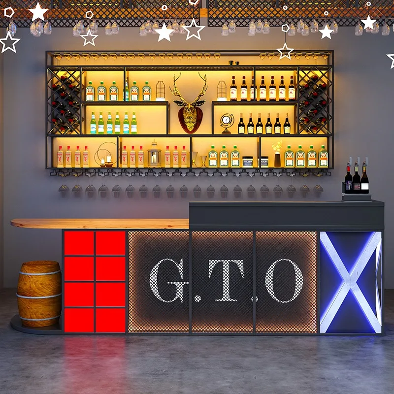 Top Quality Luxury Commercial Long bar shop L Shape New Style Counter Reception Desk