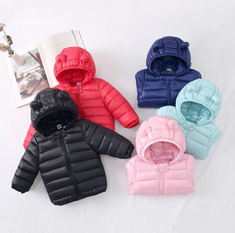 Baby Kid Boys Girls Winter Hoodie Down Jacket Child Hooded puffer Coat Jacket Clothes