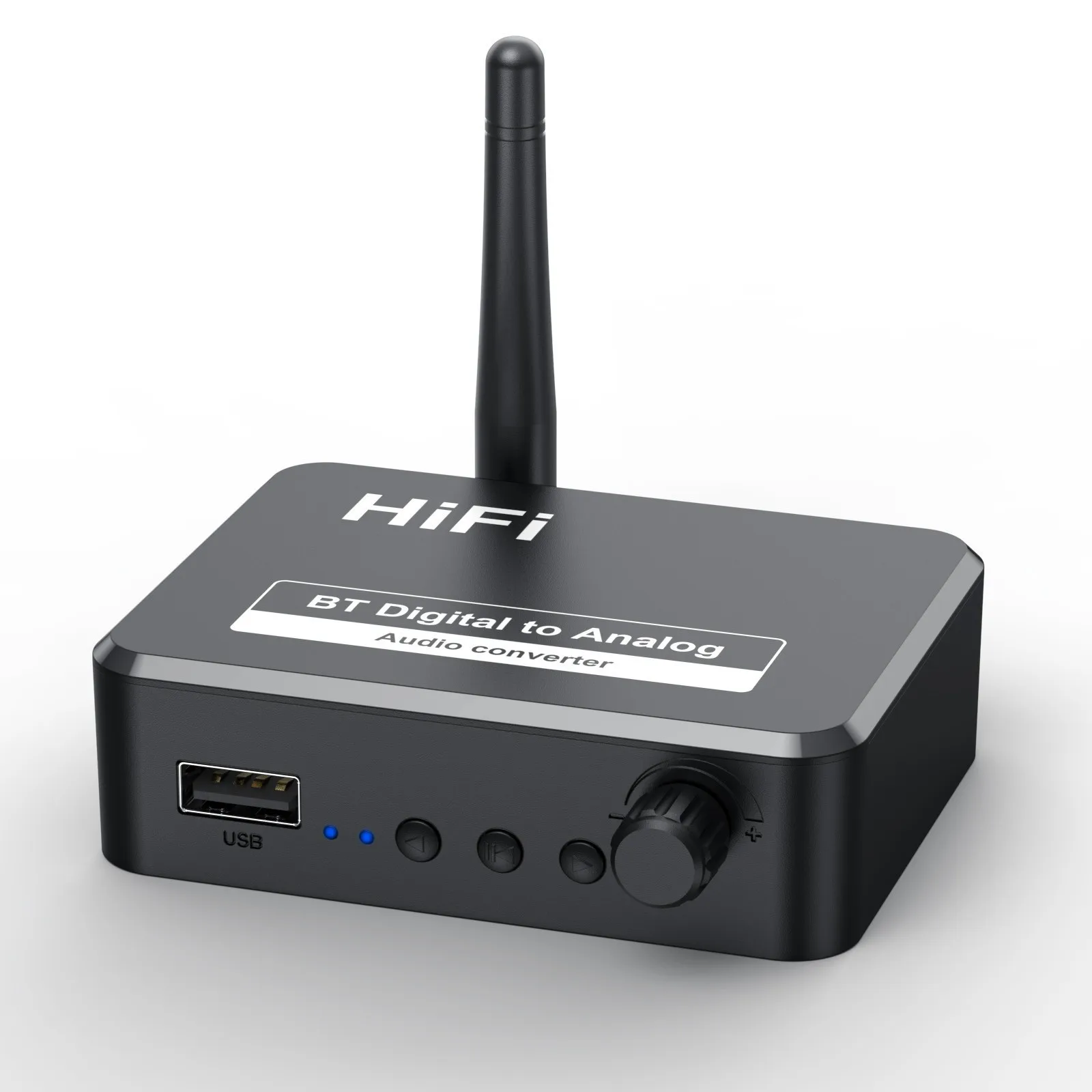 3 In 1 Wireless Receiver 5.0 Digital To Analog Audio Converter Usb Playback Aux Adapter