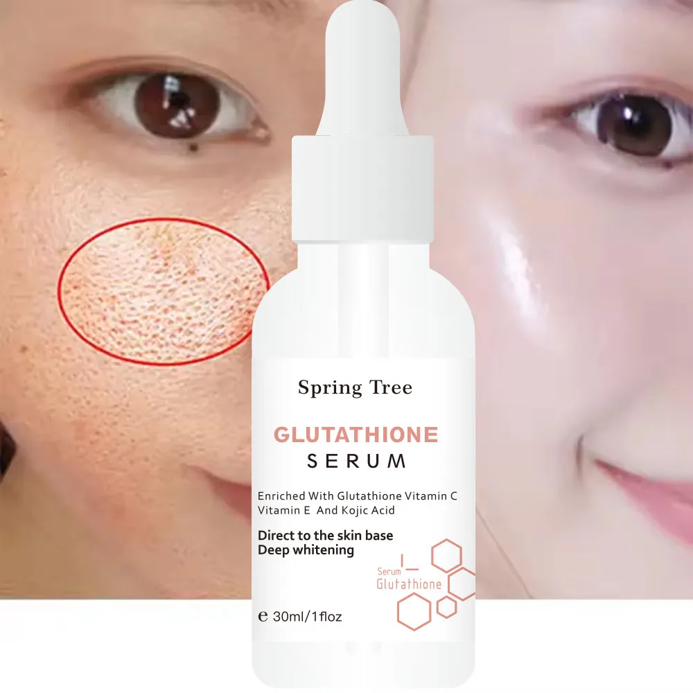 Korea glutathione Kojic Acid Skincare Serum Skin Whitening Facial Serum anti aging for Dark Spots Remover